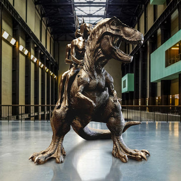 The Huge T-Rex Riders (Bronze Sculpture)
