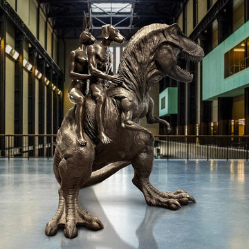 The Huge T-Rex Riders (Bronze Sculpture)