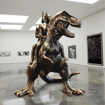 The Huge T-Rex Riders (Bronze Sculpture)