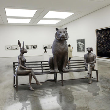 The Bengal Tiger Bench of Friendship (Bronze Sculpture)