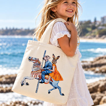 The Carousel Riders (Canvas Tote Bag)