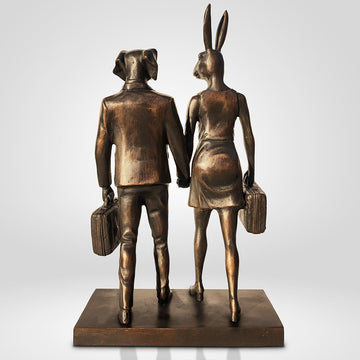They were the Golden Travellers (Bronze Sculpture, Small)