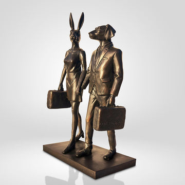 They were the Golden Travellers (Bronze Sculpture, Small)