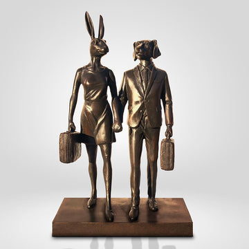 They were the Golden Travellers (Bronze Sculpture, Small)