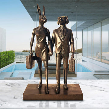 They were the Golden Travellers (Bronze Sculpture, Small)