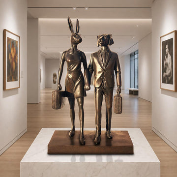 They were the Golden Travellers (Bronze Sculpture, Small)