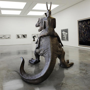 T-Rex Riders on an Adventure (Bronze Sculpture)