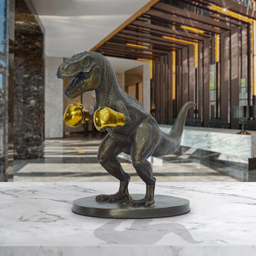 T-Rex Warrior (Bronze Sculpture, Small)