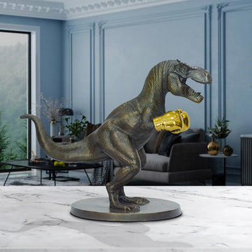 T-Rex Warrior (Bronze Sculpture, Small)