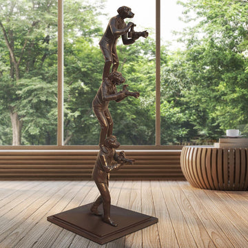 The Paparazzi Trio (Bronze Sculpture)