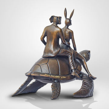 The Sea Turtle Riders  (Bronze Sculpture, Small)