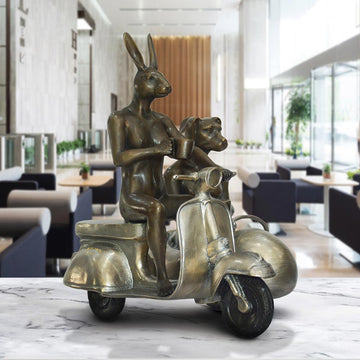 They Were Always Loving Side by Side (Bronze Sculpture)