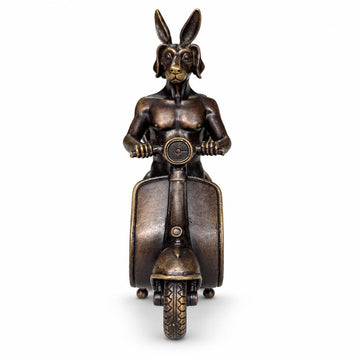 The Vespa Riders Forever (Bronze Sculpture, Miniature)