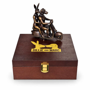 The Vespa Riders Forever (Bronze Sculpture, Miniature)