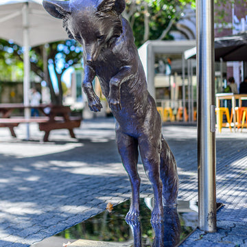 Wild Baby Arctic Fox (Bronze Sculpture)