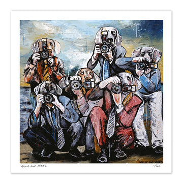 They Were Waiting for Brad and Angelina (Print)