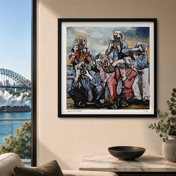 They Were Waiting for Brad and Angelina (Print)