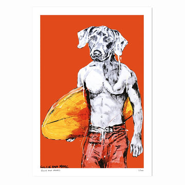 He Was Always Looking for the Perfect Wave, but Where Was It? (Print)
