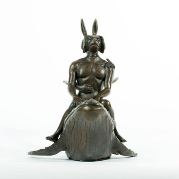 They Were the Whale Riders (Bronze Sculpture, Miniature Collection)