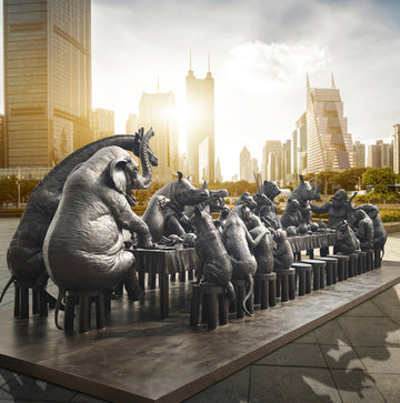 The Wild Banquet (Bronze Sculpture)