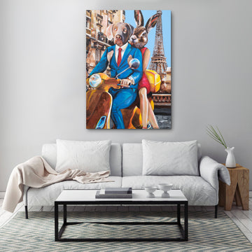 Paris Lovers (Original Painting)