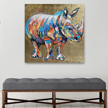 The rhino was always golden (Original Painting)