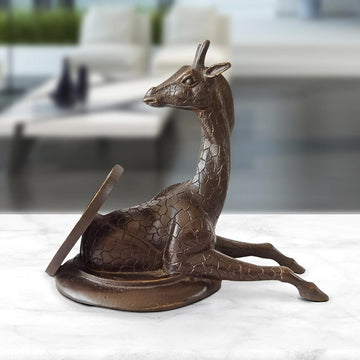 Giraffe Comes Into a Better Tomorrow (Bronze Sculpture, Pocket Size)