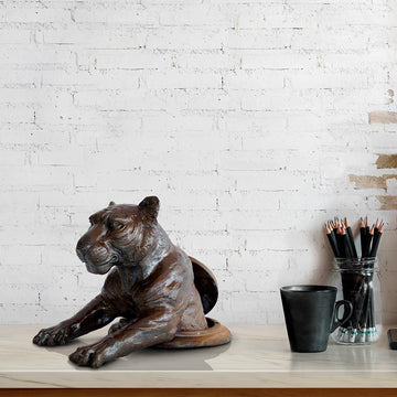 Come out now, Tiger (Bronze Sculpture, Small)