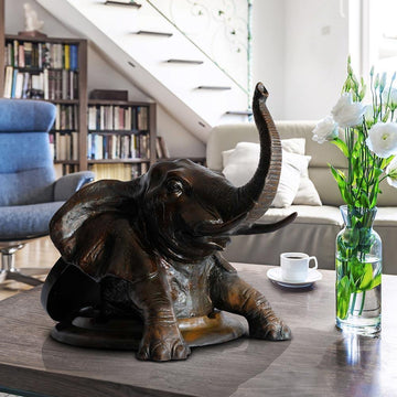 Come Out Now, Elephant (Bronze Sculpture, Medium)