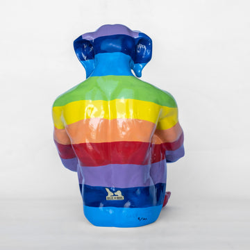 Lost Rainbow Dog (Fibreglass Sculpture)