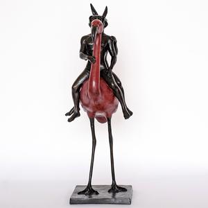 They Liked Doing Things Differently, and This Was Something Else (Bronze Sculpture)