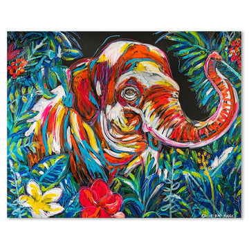 Long Live the Elephant in the Jungle (Original Painting)
