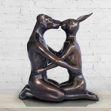 He kissed her like it was the first time (Bronze Sculpture)