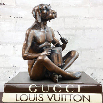 He lived to the beat of his drum (Bronze Sculpture)