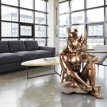 He Loved His Long Black Extra Long (Bronze Sculpture)