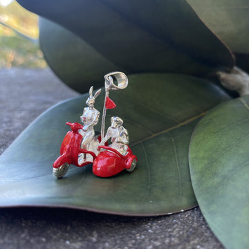 They loved riding side by side (Pendant)