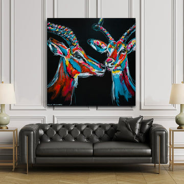 The Impalas Could Hear and See Everything (Original Painting)