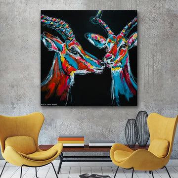 The Impalas Could Hear and See Everything (Original Painting)