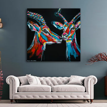 The Impalas Could Hear and See Everything (Original Painting)