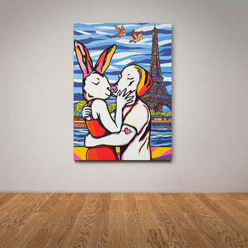 In Love in Paris (Original Painting)