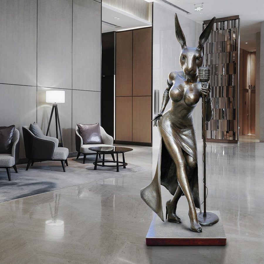 Jessica Rabbit Sculpted Jessica Rabbit Rabbit (Bronze Sculpture) – Gillie and Marc®