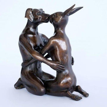 He kissed her like it was the first time (Bronze Sculpture)