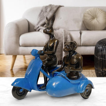 They Rode Side by Side for the Long Run (Bronze Sculpture, Miniature Collection)