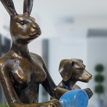 They Rode Side by Side for the Long Run (Bronze Sculpture, Miniature Collection)