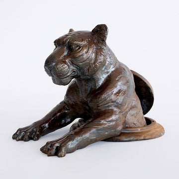 Come out now, Tiger (Bronze Sculpture, Small)