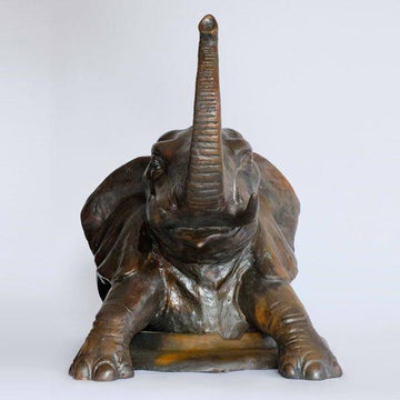 Come Out Now, Elephant (Bronze Sculpture, Medium)