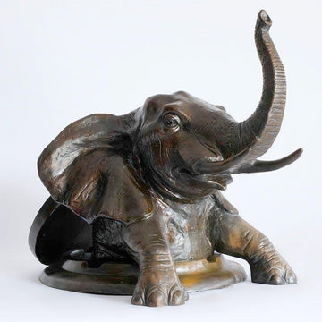 Come Out Now, Elephant (Bronze Sculpture, Medium)