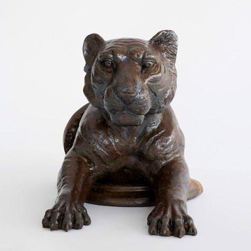 Come out now, Tiger (Bronze Sculpture, Small)