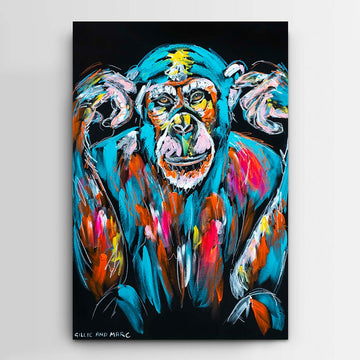 Ola the Chimp was not Listening (Original Painting)
