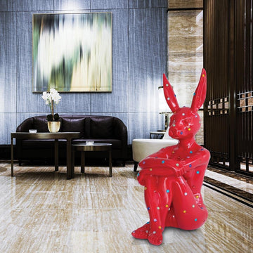 Ruby Rabbit (Fibreglass Sculpture)